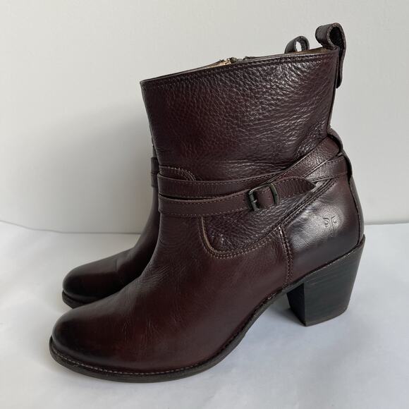 Frye Women's Ankle Boots in Dark Brown - Picture 1 of 12